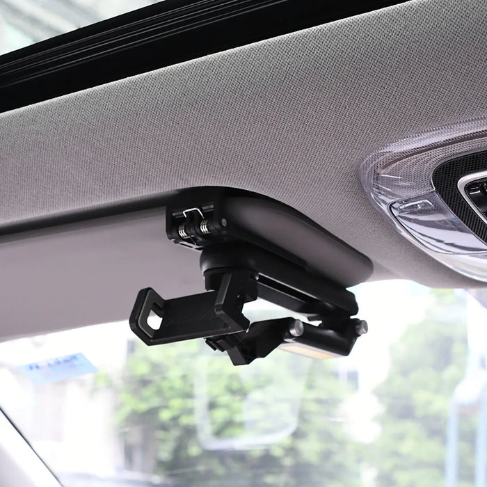Universal Car Sun Visor Phone Holder 1080 Degree Rotatable & Retractable