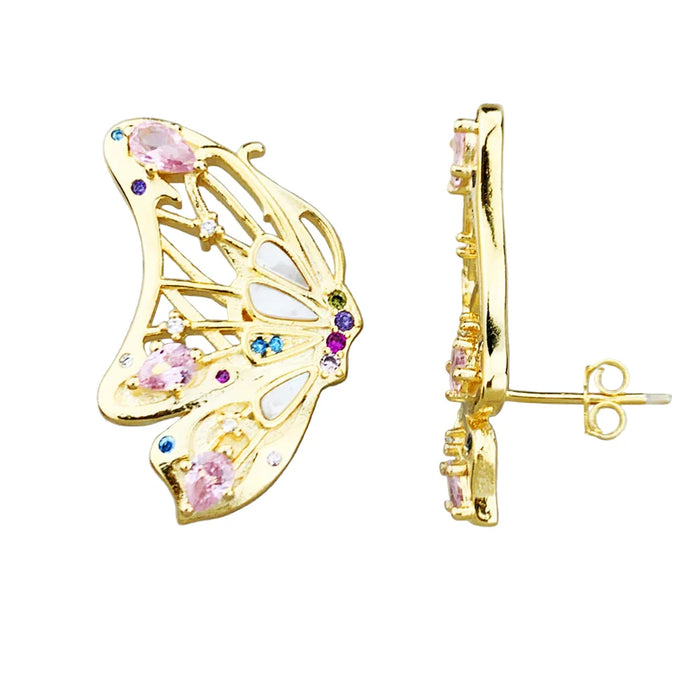 925 Sterling Silver Boho Butterfly Earrings