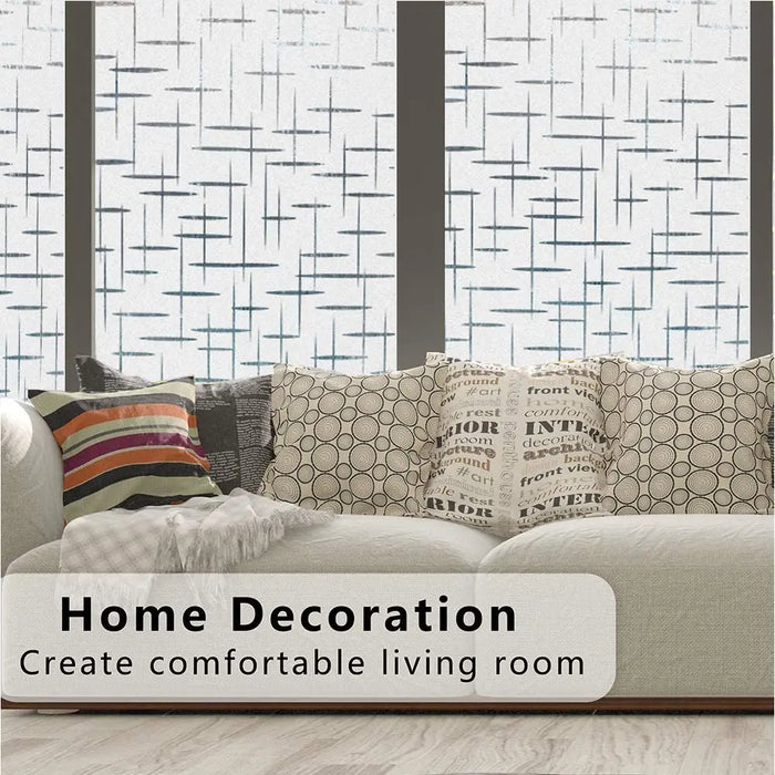 Frost Window Film - Non-Adhesive Privacy & Decorative Cling For Glass Windows