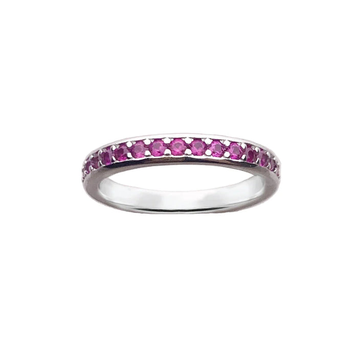 925 Sterling Silver Colourful Stone Ring Romantic Gift Fine Jewelry For Women Real Europe Elegance