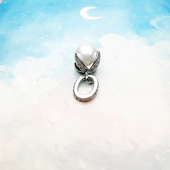 925 Sterling Silver Freshwater Pearl Ball Pendant Romantic Fashion Jewelry For Women