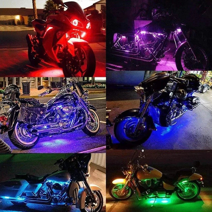 Rgb Led Car / Motorcycle Ambient Lamp Waterproof Sound Control Flexible 5050 Smd