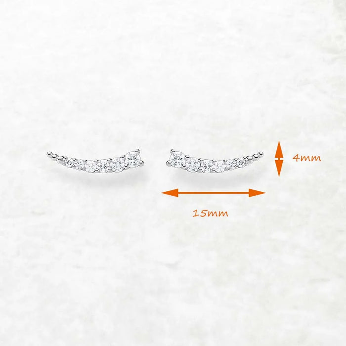 925 Sterling Silver Stylish Tear Drop Ear Climber