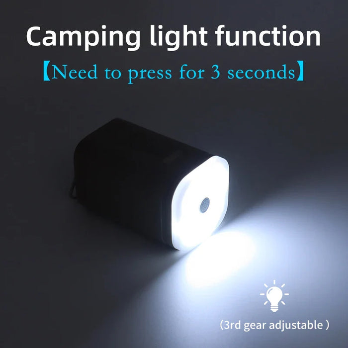 Portable 3 In 1 Air Pump With Lights For Camping
