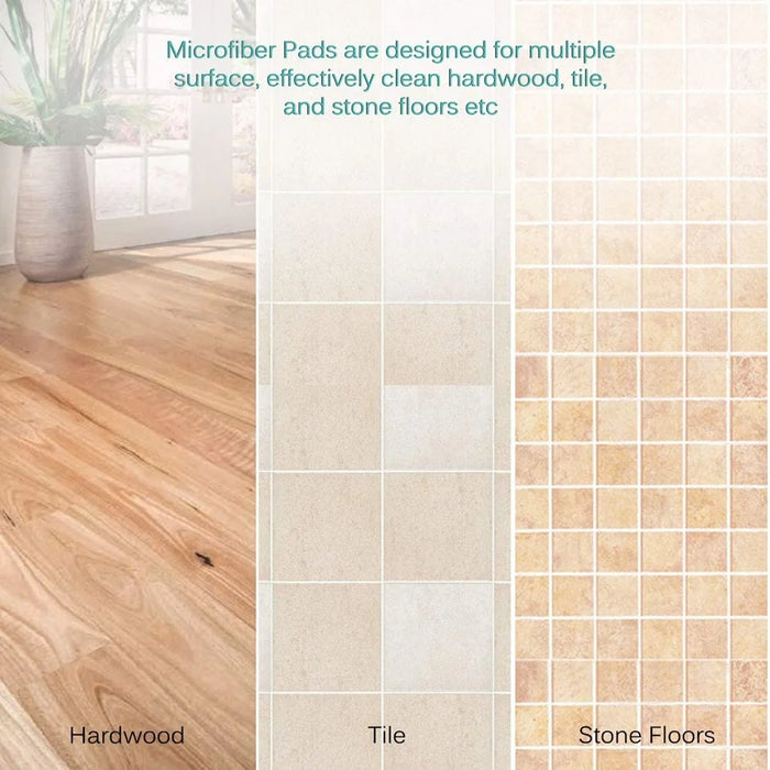 6 Pack Microfiber Pads For Dupray Neat Steam Ruseable Pads