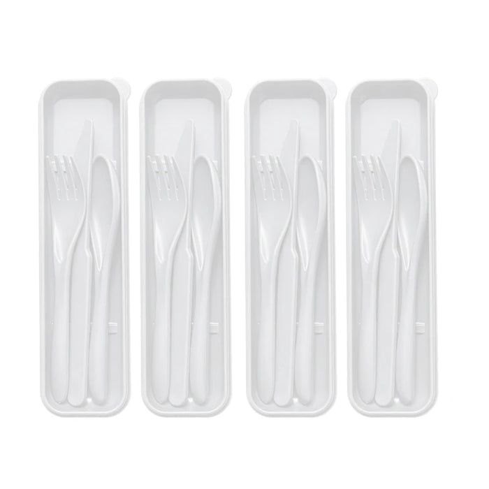 4 Piece Reusable Cutlery Set For Home Kitchen Picnic Camping Travel