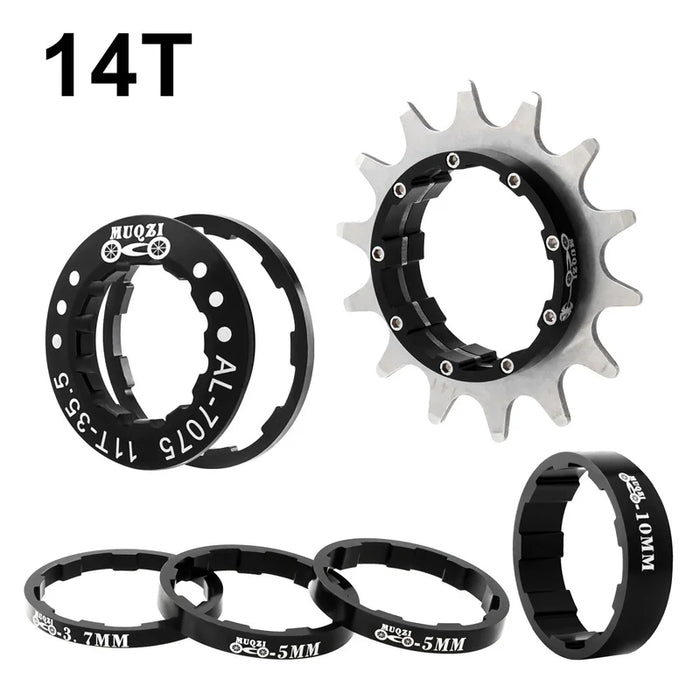 Single Speed Cassette Cog Conversion Kit 12 22T