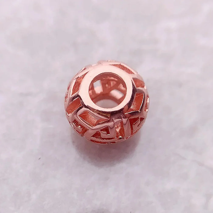 925 Sterling Silver Ethnic Bead Charm For Women Fashion Jewelry Gift