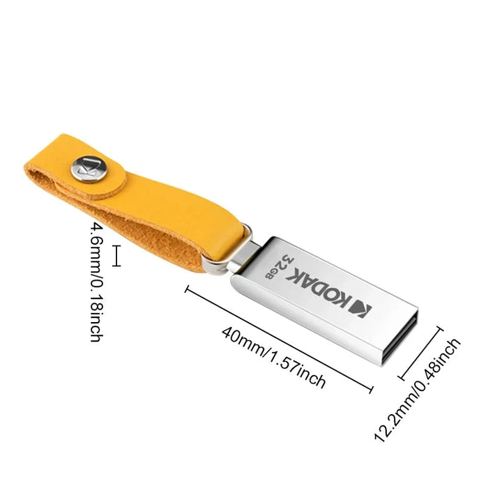 Kodak Usb2.0 Mini U Disk Memory Stick 128gb / 64gb / 32gb USB Storage Key For Pc Leather