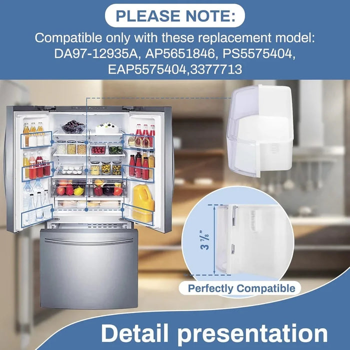 Da97-12935A Door Bin Rf220Nctasr Door Shelf Compatible With Samsung Both Left And Right Rf220Nctasg Rf220Nctaww Rf220Nctasp