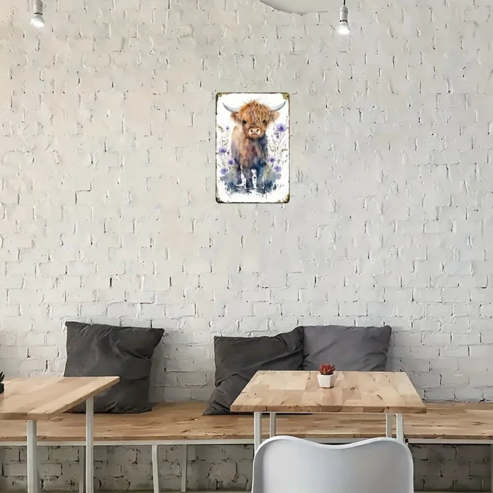 Retro Cow Wall Art For Cafes & Bars