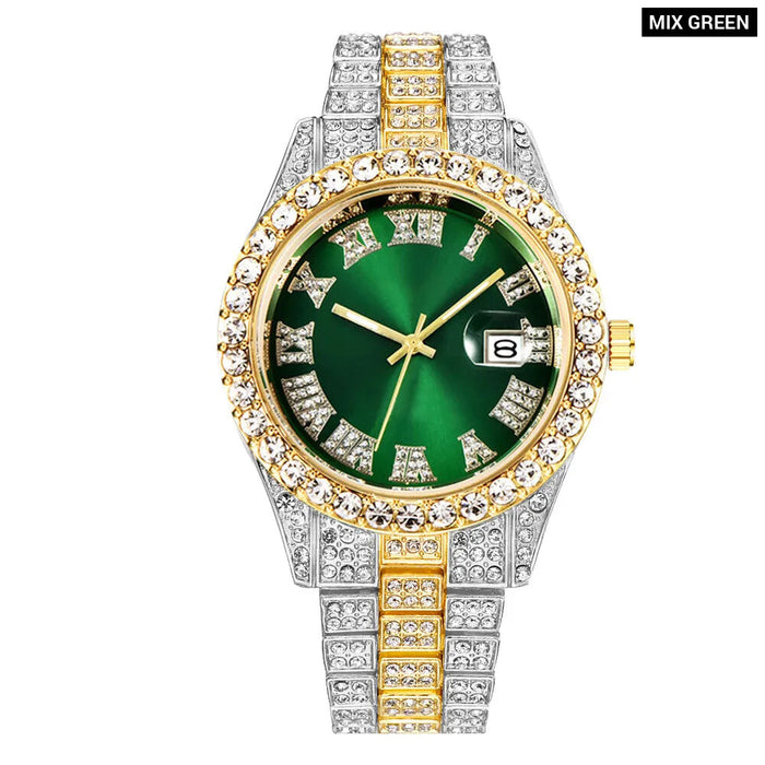 Stainless Steel Mens Quartz Watch Date