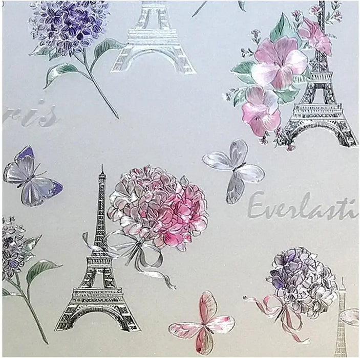 3D Sunscreen Blackout Film For Balcony & Bathroom Privacy - Pastoral American Design