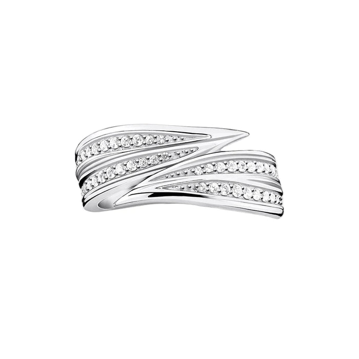 925 Sterling Silver European Style Ring With Leaves For Women