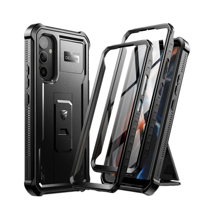 For Samsung Galaxy A54 5G 2023 Full-Body Rugged Holster & Kickstand Shockproof Case With Built-In Screen Protector