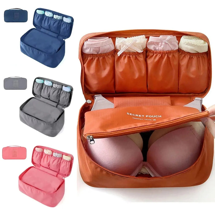 Compact Travel Bag for Undergarments and Toiletries
