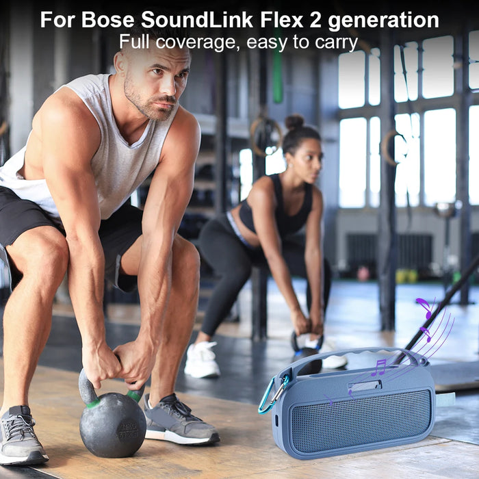 Silicone Cover Case For Bose Soundlink Flex 2Nd Gen Protective Case Drop-Proof Speaker Cover Carrying Pouch Protective Sleeve