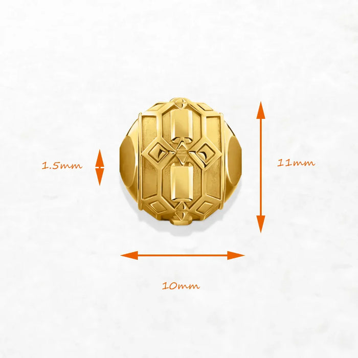 925 Sterling Silver Diy Charm High Quality Positive Energy Bead