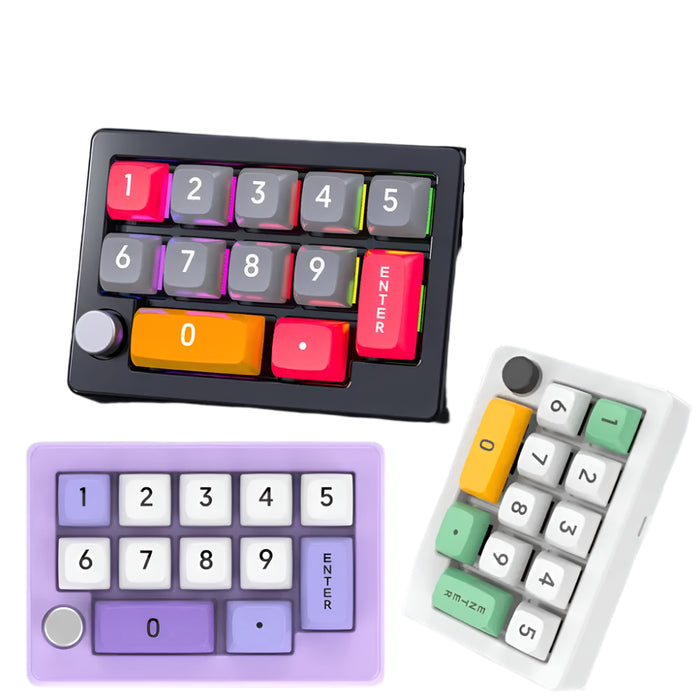 13 Key Mechanical Keyboard Wired Macro Programmable Mini Gaming Keyboard Rgb Lighting Hot Swappable Keyboard For Pc Laptops