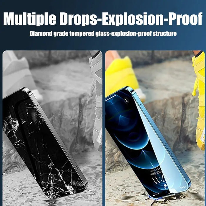 Pack of 4 Tempered Glass Screen Protector for Iphone 11 15 Pro and Se