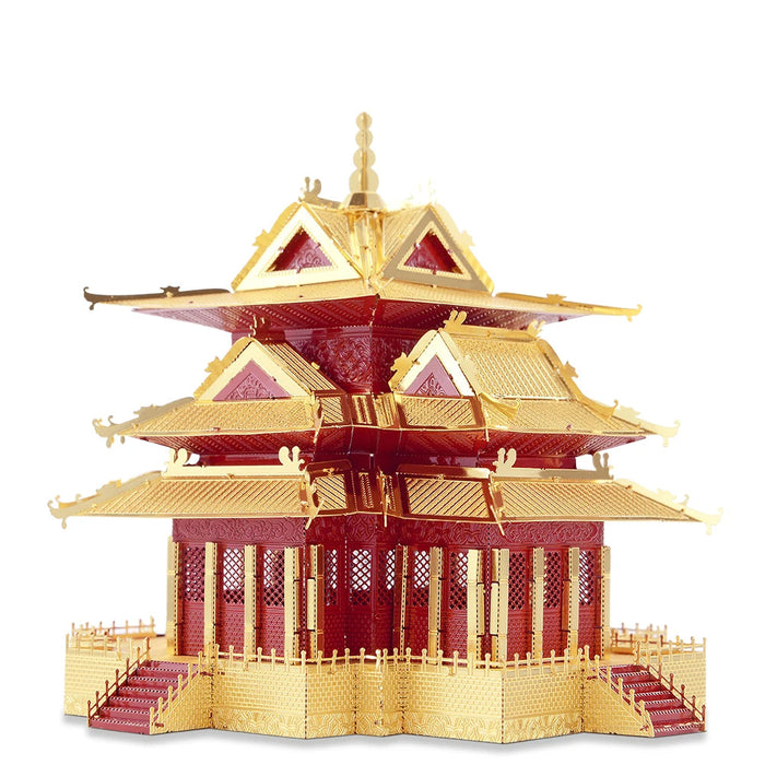 Diy 3D Metal Puzzle Forbidden City Watchtower Adult Gift