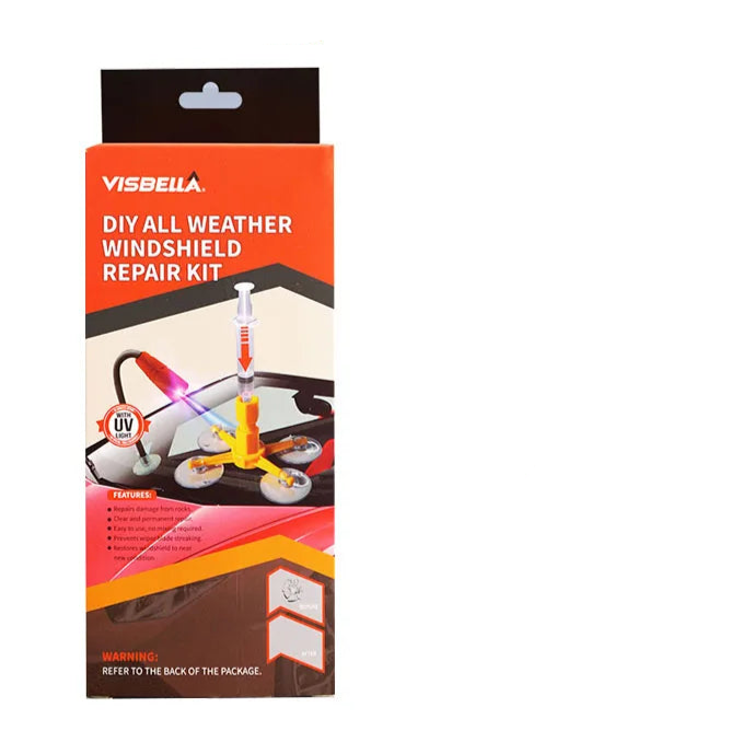 Car Windshield Repair Kit Uv Lamp Glass Scratch Fix Crack Seal Glue