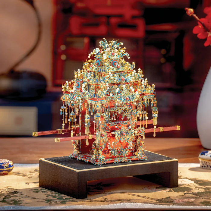 Chinese Style Kingfisher Bridal Sedan Puzzle Kit