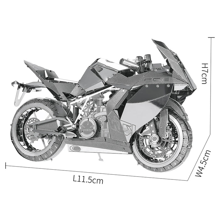 Adult Diy 3D Metal Motorcycle Puzzle Toy