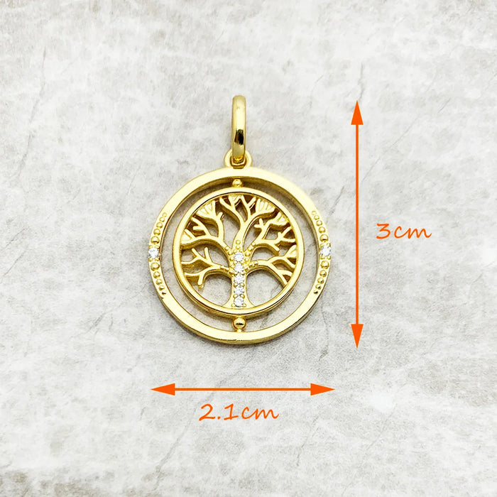 925 Sterling Silver Romantic Gift Life Tree Necklace Fine Jewelry For Women