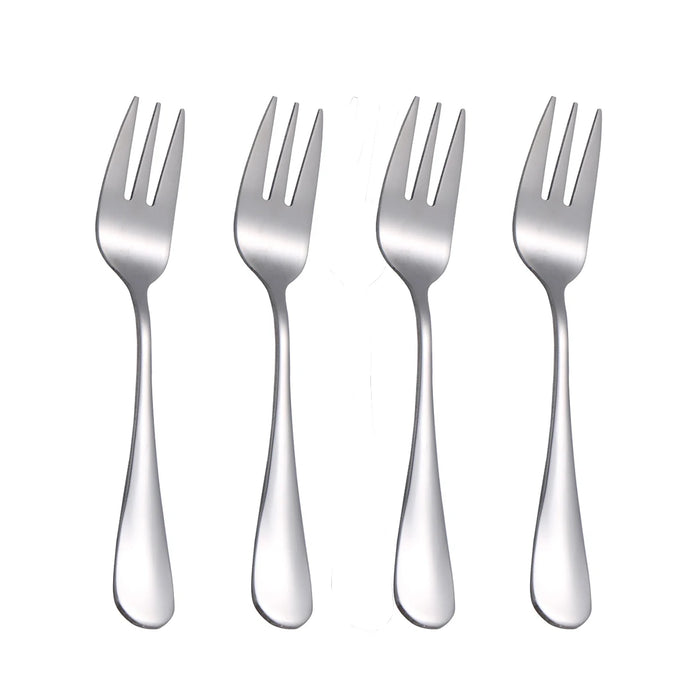 4 Piece Fruit & Dessert Fork Set For Delicate Cakes