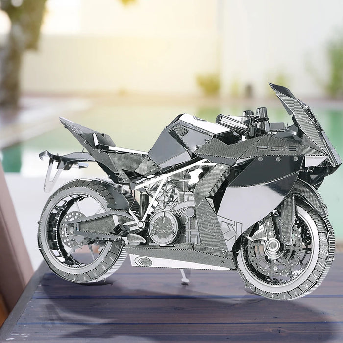 Adult Diy 3D Metal Motorcycle Puzzle Toy