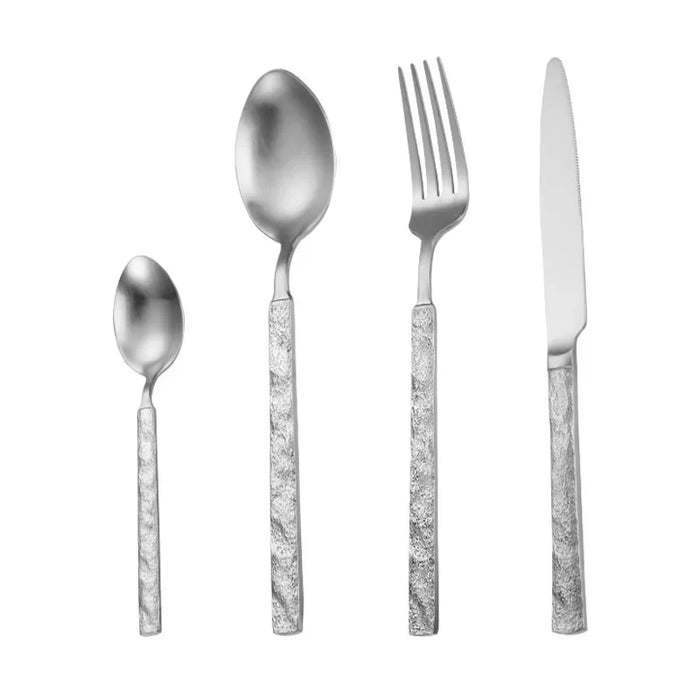 4 Piece Stainless Steel Tableware Set For Dining