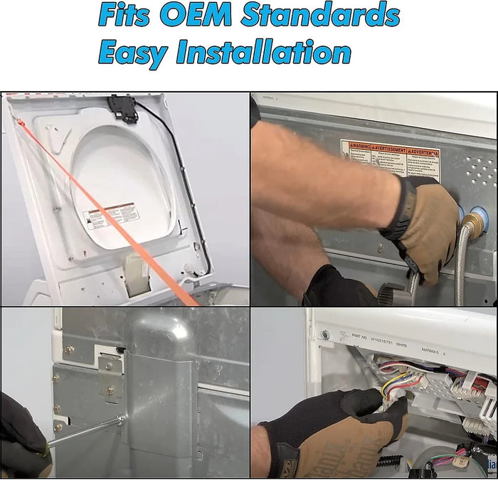 W10404050 Lid Lock Latch Switch 4 Wire Switch Compatible With Whirlpool Washing Machine W10238287 Ap5263307 Ps3497627