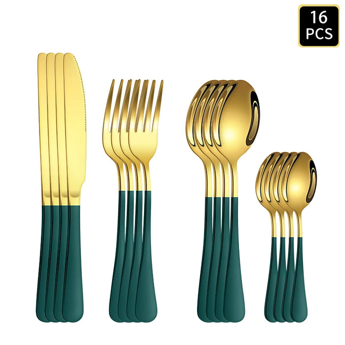4 / 6 / 16 / 24 Piece Stainless Steel Cutlery Set For Home Restaurant Hotel Party