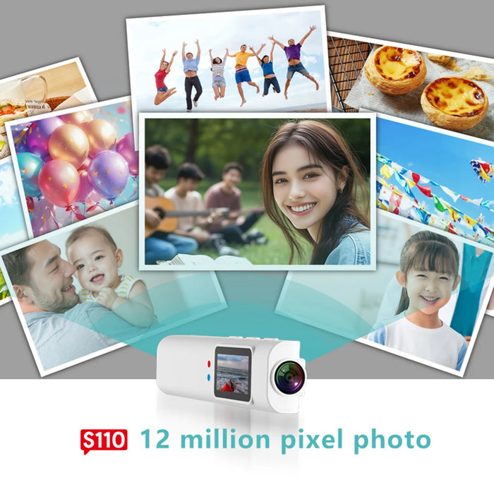 S110 2.7K Glasses Camera 1080P Mini Digital Camera Motorcycle Action Cam Recording Sport On Glass Consumer For Driving Hiking