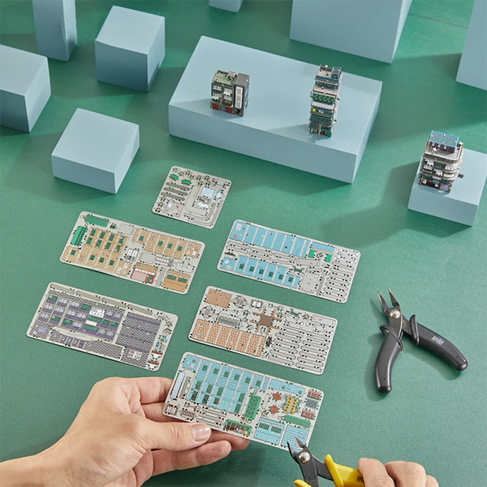 11 Piece 3D Metal Village Puzzles For Adults