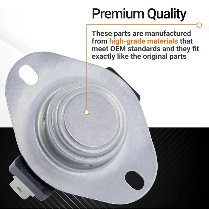 279973 Dryer Thermal Cut-Off Fuse Kit Compatible With Whirlpool & Kenmore Dryers 3391913 8318314 Ap3094323 Ps334387