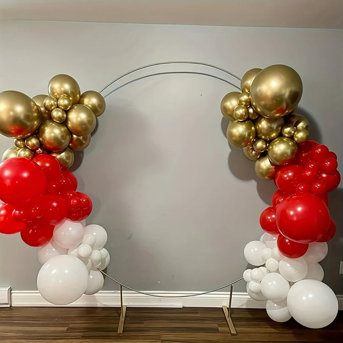 123Pcs Red And Gold Balloon Garland Arch Kit For Weddings Birthdays Anniversaries Valentine'S Day Bridal Party Celebrations