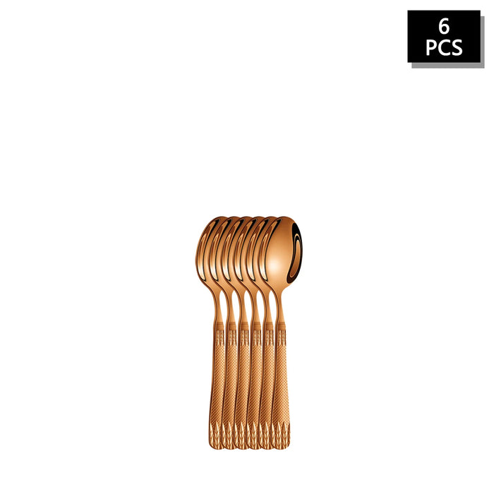 4 / 6 / 16 / 24 Piece Stainless Steel Rose Gold Cutlery Set For Family & Hotel