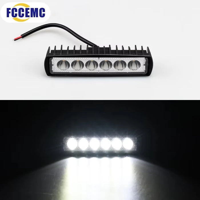 6 Led Car Work Light High Brightness Offroad Truck Driving Lamp 12V