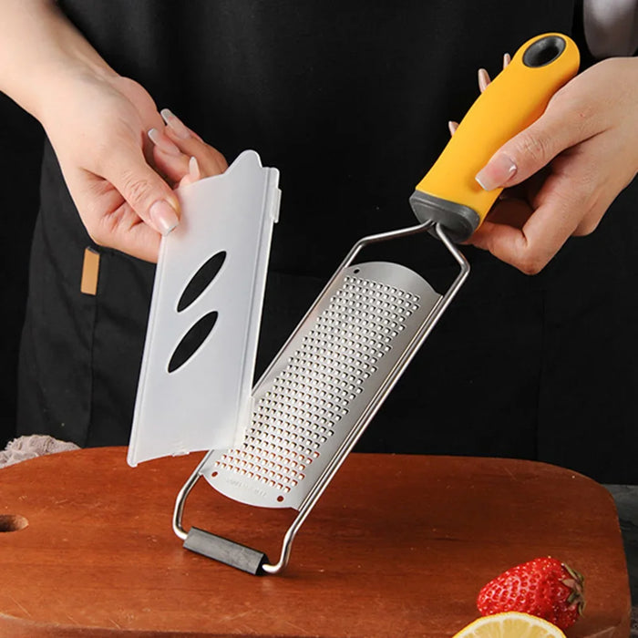 Stainless Steel Cheese Grater With Long Handle