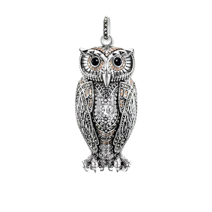 925 Sterling Silver Owl Pendant Fashion Jewelry For Women
