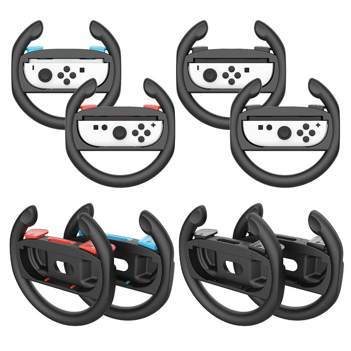 2Pcs / Set For Switch 2 Racing Steering Wheels Controller Gamepad Steering Wheel Controller Handle Holder For Switch 2 Accessories