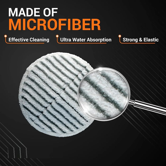 2124 Spinwave Mop Pad For Bissell 2039A Hard Floor Mop Cleaners 4 Soft + 4 Scrubby Washable And Reusable Mop Pads