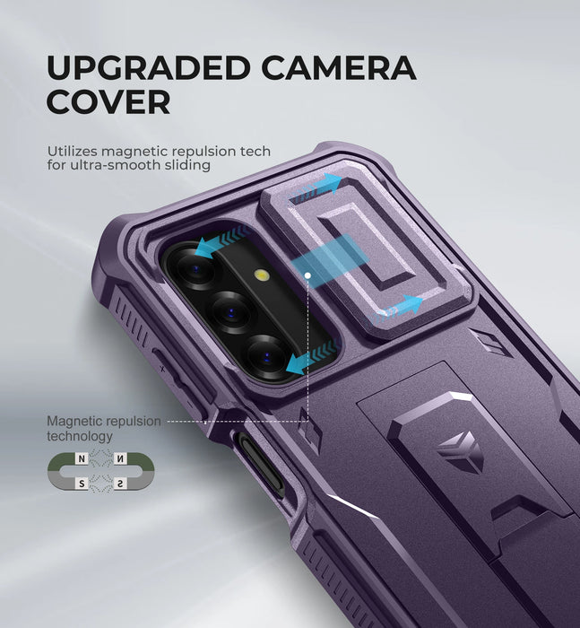 For Samsung Galaxy A26 6.7 Inch Heavy Duty Military Grade Shockproof Phone Case With Screen Protector Camera Case Kickstand