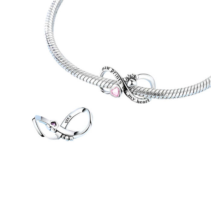 925 Sterling Silver Eternal Claw Love Charm Pendant Fits Bracelet Women Diy Party