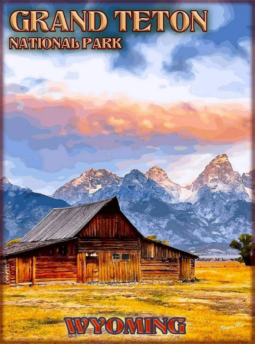 Vintage Grand Teton National Park Wall Art