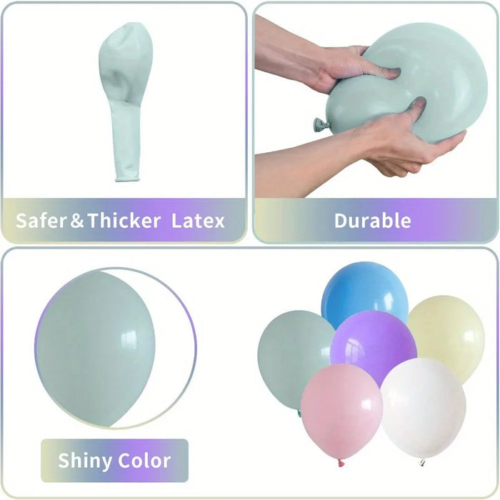 141Pcs Rainbow Unicorn Balloon Wreath Set With Colourful Candy Macaron Balloons For Wedding Birthday And Party Decoration