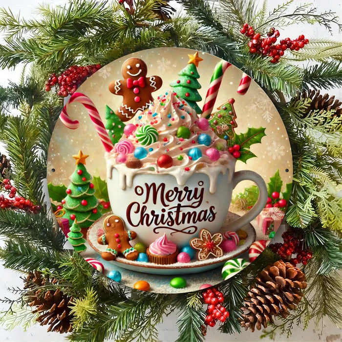 Rustic Christmas Coffee Wall Art Ideal For Home & Garden Perfect Holiday Gift