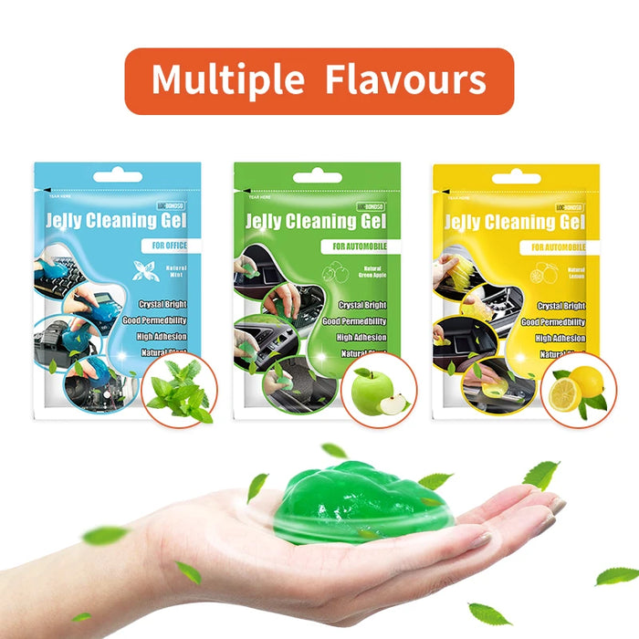 3 Piece Car Cleaning Gelatin Dust Remover Tool